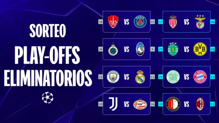 Sorteo Champions League 2025 partidos y fechas