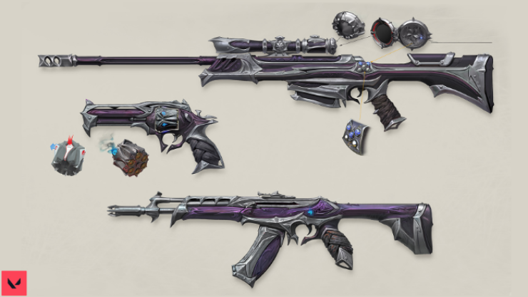 Colección de armas reaver de valorant