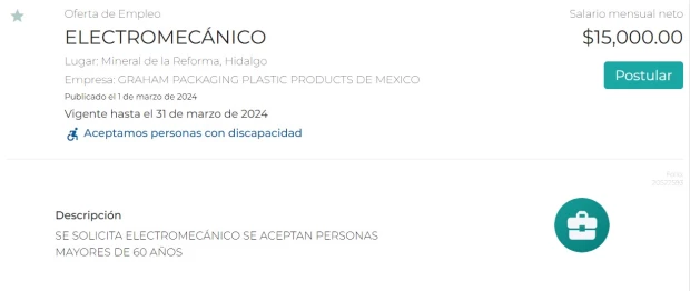 Empleo para adultos mayores