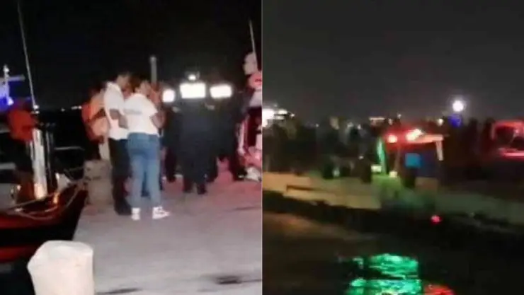 Se hunde embarcación en Cancún