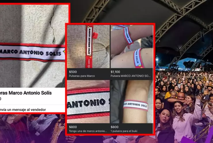Venden pulseras de Marcos Antonio Solís en Foro Mazda