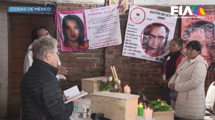 ESTE LUNES SE LLEVÓ A CABO UNA MISA CON COLECTIVOS DE MADRES BUSCADORAS