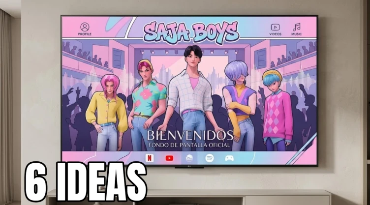 6 ideas de fondos de pantalla de los Saja Boys para la pantalla Smart TV, para un fan de KPop Demon Hunters