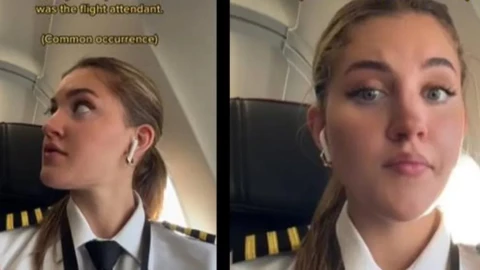 VIDEO - Joven piloto reclama ser confundida con azafata en un vuelo