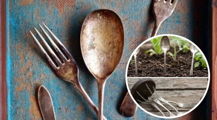 Qué hacer con los cubiertos viejos, son un tesoro: cómo reutilizarlos para decorar tu jardín