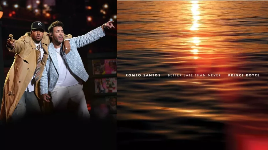 Romeo Santos y Prince Royce presentando canciones de su nuevo álbum