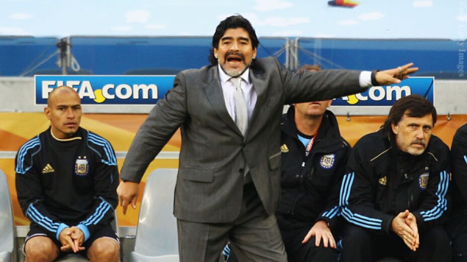 Maradona técnico de la selección de Argentina