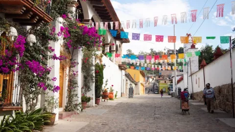 Una calle de Oaxaca.