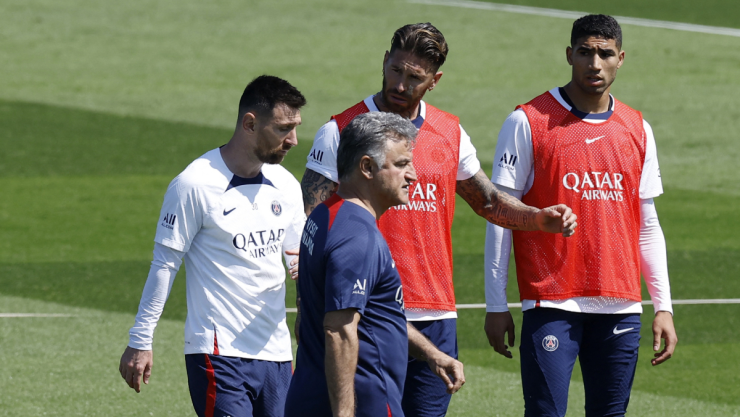 Christophe Galtier, Messi y Sergio Ramos