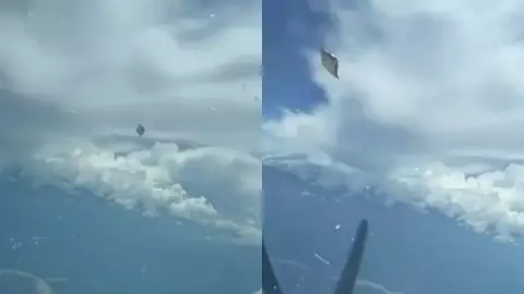 Pilotos captan a OVNI en el cielo