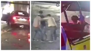 Delincuentes protagonizan asalto, accidente y brutal golpiza a víctima en Monterrey, Nuevo León