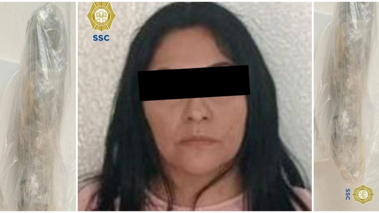 Mujer detenida tras intentar ingresar droga a Reclusorio Oriente