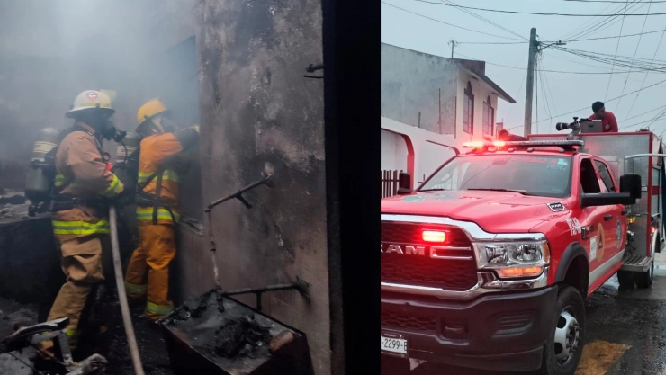 Incendio casa Tabasco