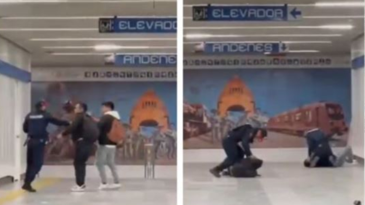 Jóvenes ebrios son desalojados de la estación Revolución del Metro CDMX