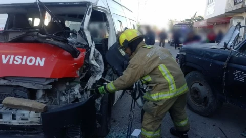combi nueva visión choca puebla chofer prensado