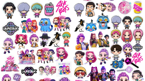 Stickers Kpop demon hunters