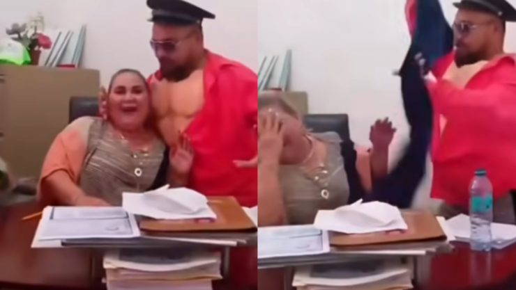 le bailan a regidora de Rioverde, Rosa María Huerta Valdez, en San Luís Potosi