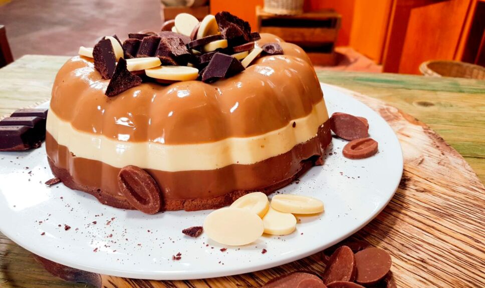 Receta Gelatina de 4 chocolates