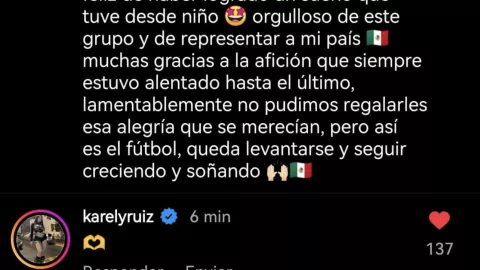 Publicación de Instagram Kevin Álvarez.