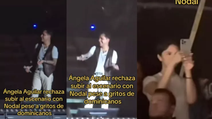 Christian Nodal y Ángela Aguila en República Dominicana