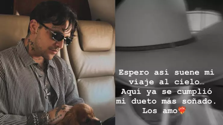 Christian Nodal preocupa con mensaje en Instagram.