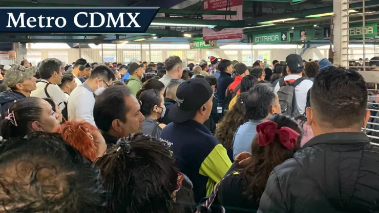 Tres líneas del Metro CDMX hoy 23 de noviembre están saturadas.