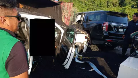 Fuerte accidente involucró a varios autos, hoy 6 de marzo de 2025