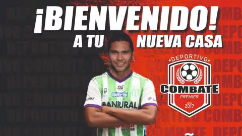 Gullit Peña es presentado con el Deportivo Combate