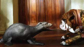 Escena de la película ‘Mi Mascota es un Monstruo’ (The Water Horse: Legend Of The Deep) con Alex Etel como Angus MacMorrow por Azteca 7.