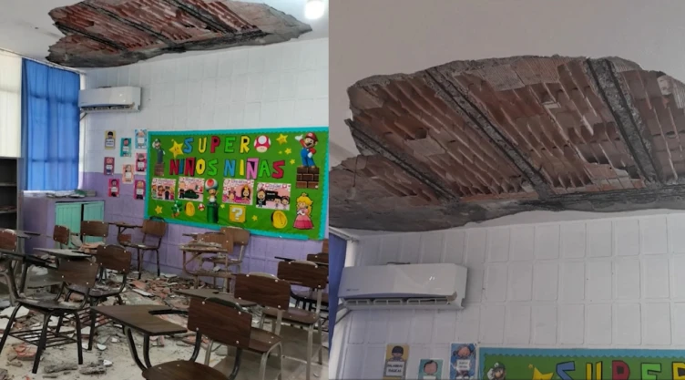 Escuela de Escobedo derrumbe techo alumnos heridos
