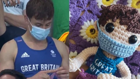 Tom Daley muñeco tejido