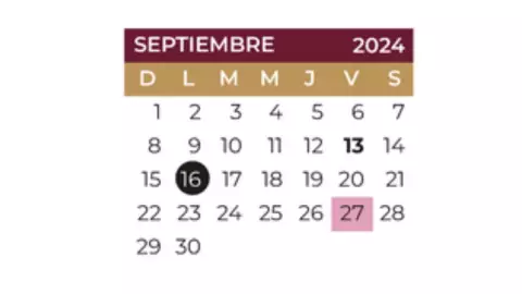 calendario escolar 2024-2025.