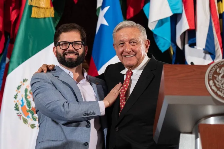 AMLO y Gabriel Boric