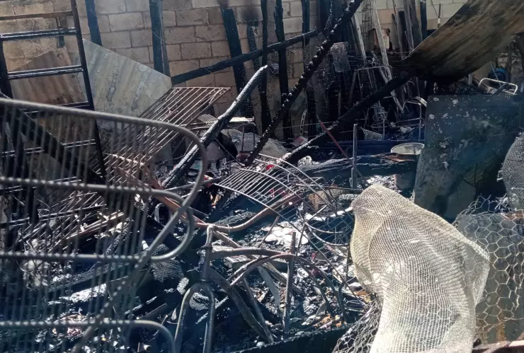 Rescatan a abuelita durante FUERTE INCENDIO en San José Tecoh