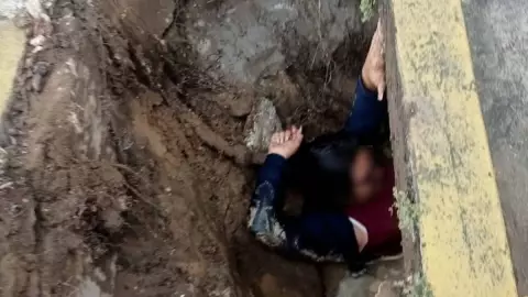 Socavon Coatzacoalcos.