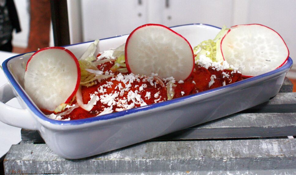 Enchiladas de pozole