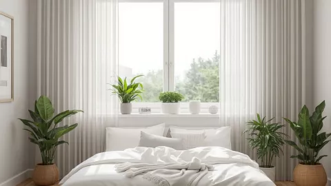 Cortinas ligeras que permitan el paso de la luz natural