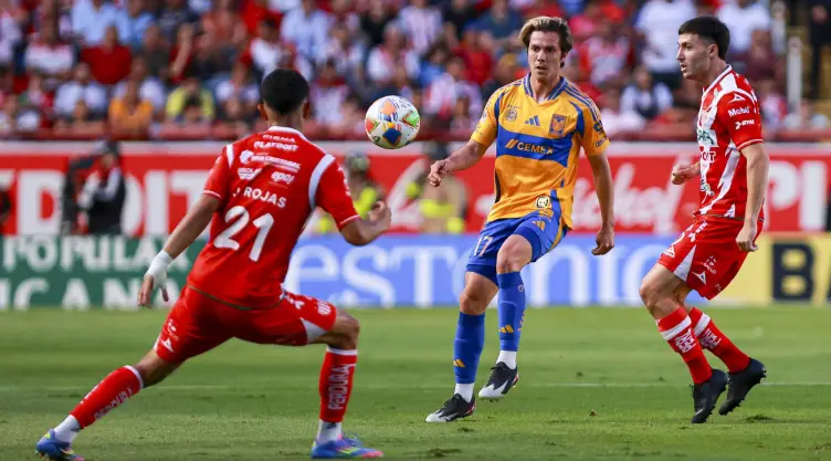 Necaxa vs Tigres resultado cuartos de final ida Clausura 2025 Liga BBVA MX