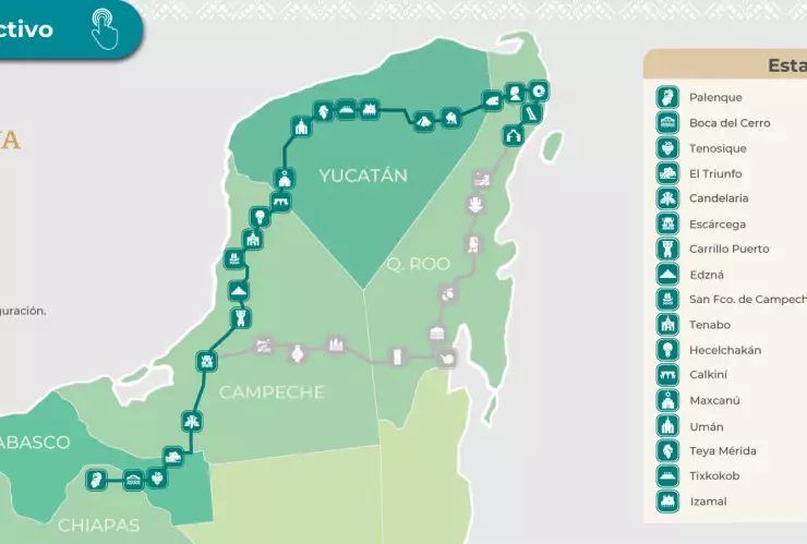AMLO prometió que para antes de 2025, el Tren Maya tendrá todas sus estaciones en funcionamiento