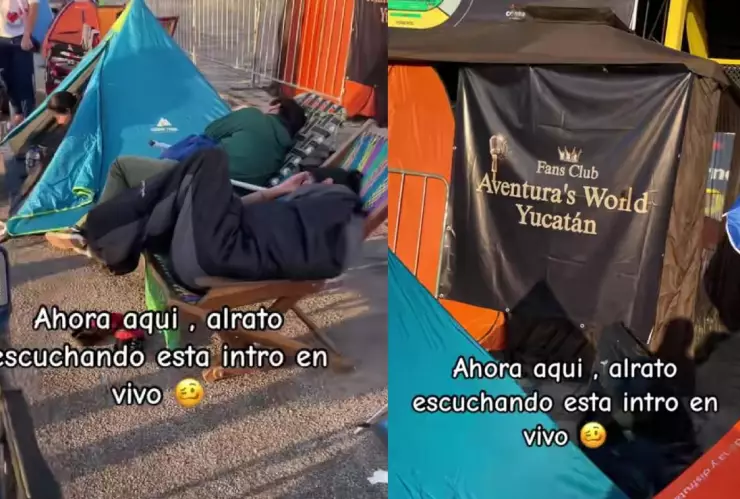 VIDEO_ Yucatecos ACAMPAN y hacen LARGAS FILAS para el concierto de Aventura en Mérida