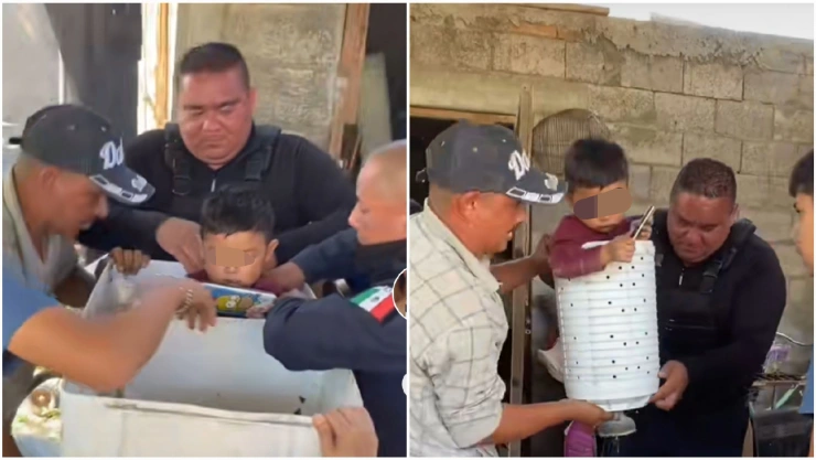 VIDEO: Por travieso menor se quedó atrapado ¡En una lavadora!
