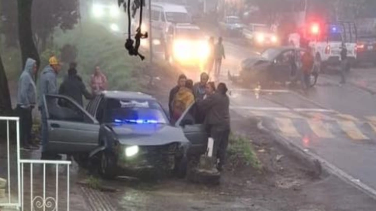 VIDEO choque frontal carretera México-Tuxpan en Huauchinango