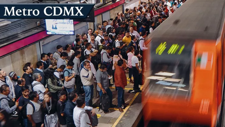 alta afluencia de usuarios en el Metro CDMX hoy