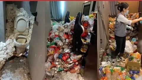 Hombre vivió dos años en un hotel, dejo la habitación irreconocible 