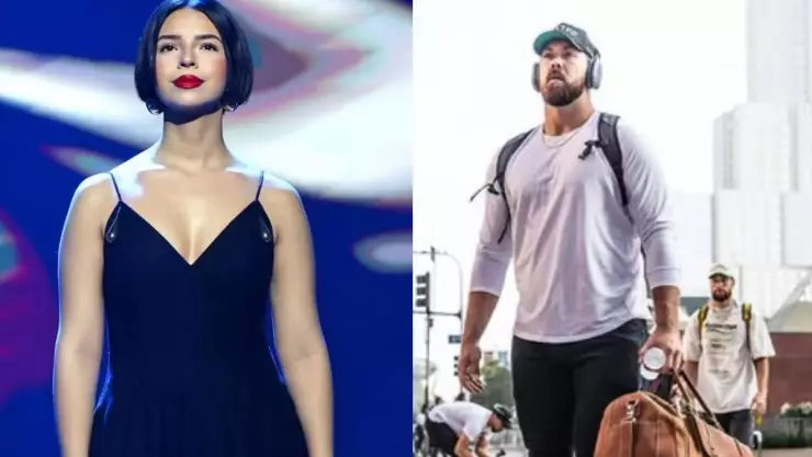 angela aguilar y josh ball.