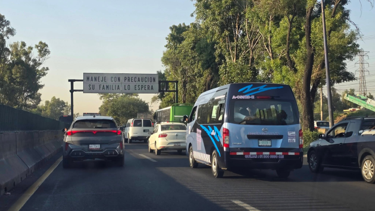 El tráfico en la carretera México - Querétaro, autopista 57 hoy jueves 2 de julio 2026