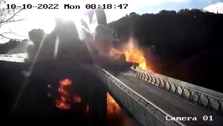 Rusia Misil puente turístico Ucrania