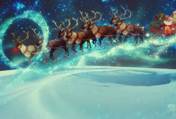 Rudolph Santa Claus Reindeer Christmas