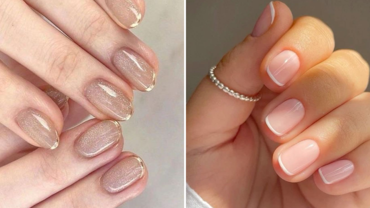 Diseños de uñas mini french