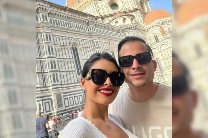 Kristal Silva y esposo